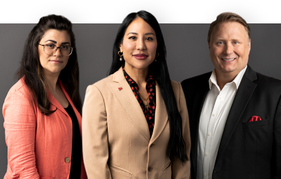 Dean Eve Krahe Billings, Dean Raelene Brooks and Dean Mark Johannsson