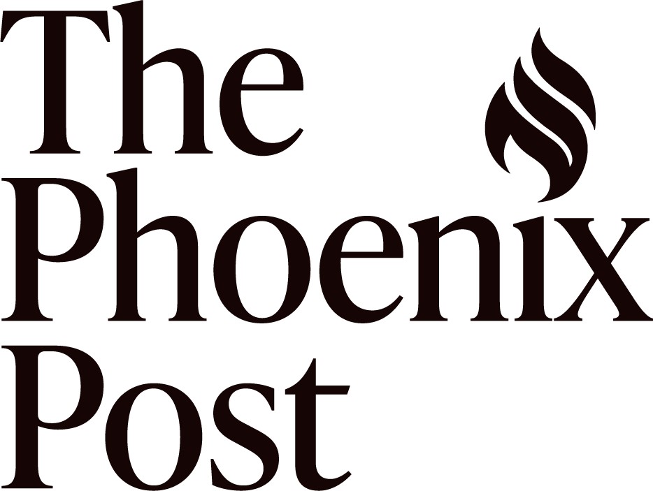 The Phoenix Post logo vertical orientation