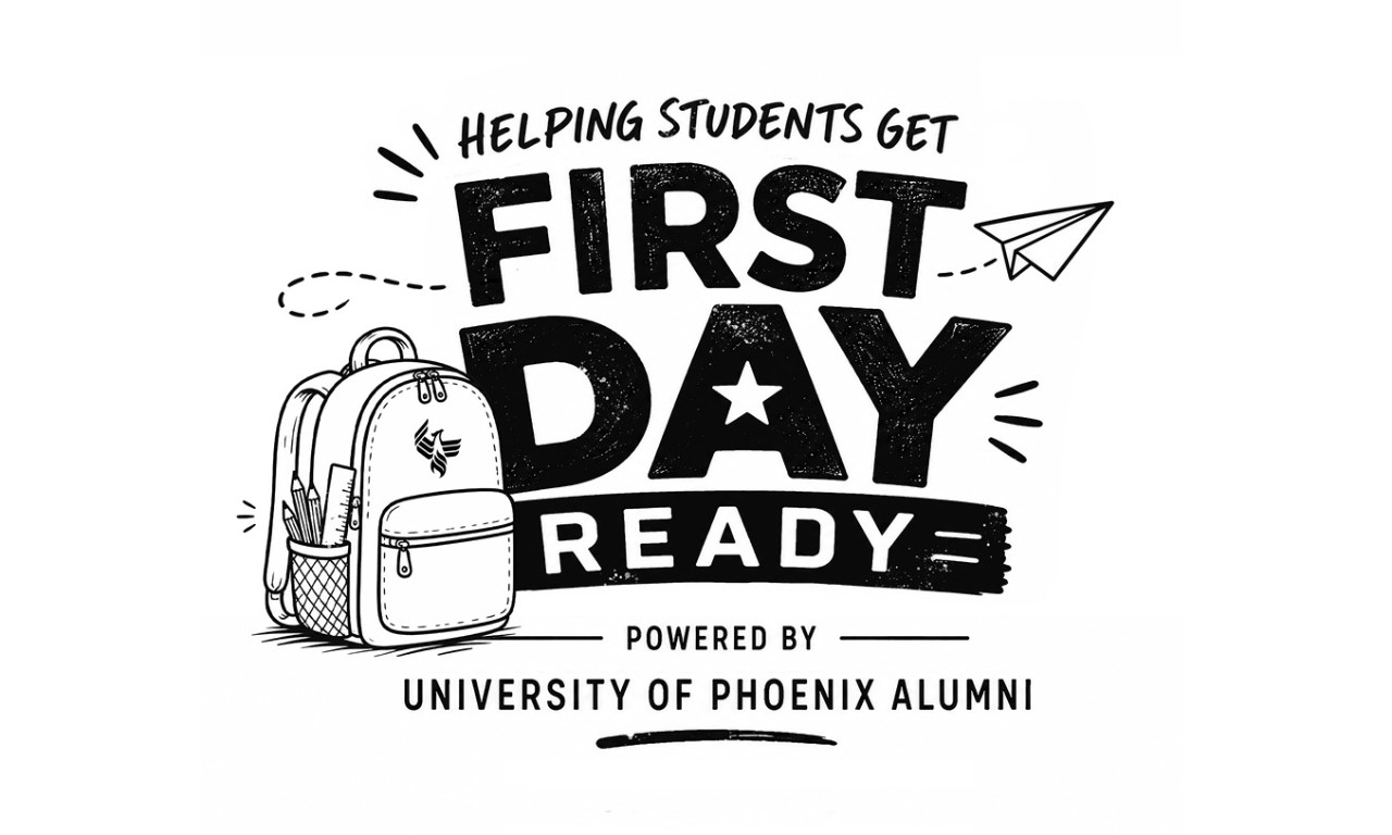 Helping students get first day ready powered by University of Phoenix alumni