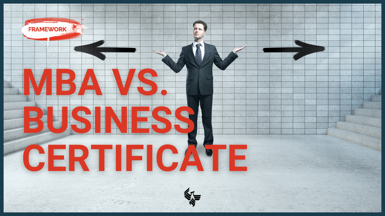 Watch on YouTube - MBA vs. Business Certificate: Which is Right For You?