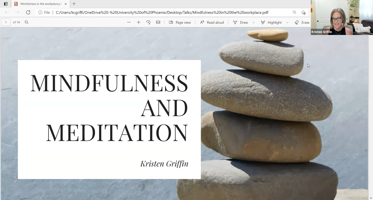 Watch on YouTube - Mindfulness and meditation