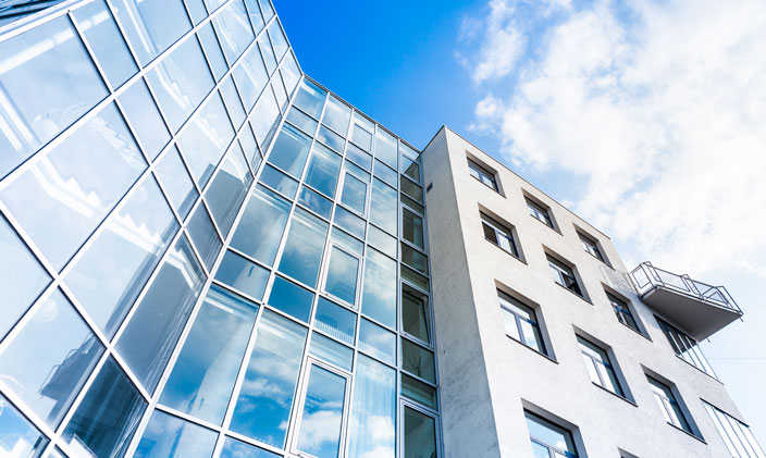 Exterior of a hospital building