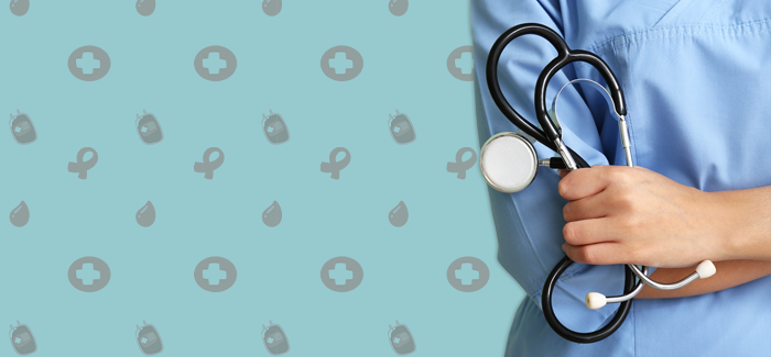 A nurse holding a stethoscope considering the pros and cons to become a nurse