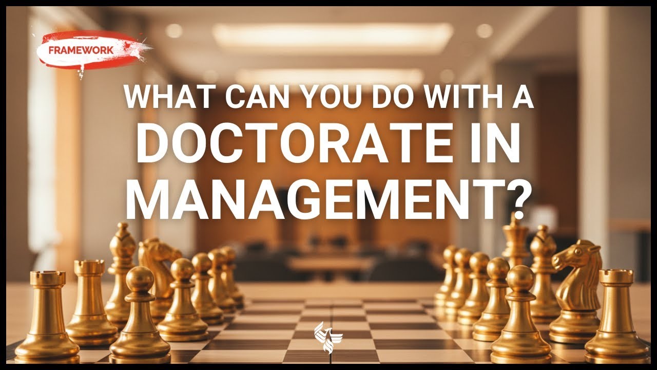 Watch on YouTube - What can you do with a doctorate in management?