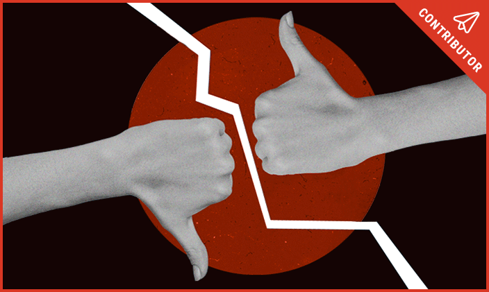 Thumbs up and thumbs down graphic teacher feedback
