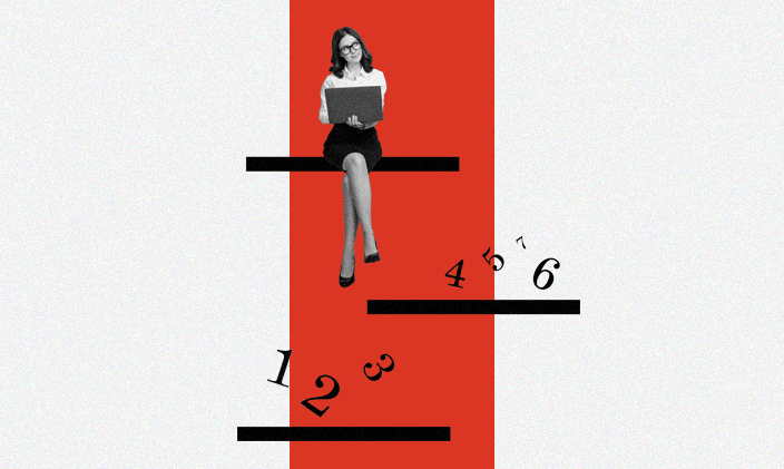 Accountant sitting thinking about numbers