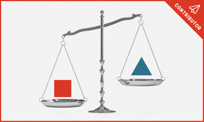 Scale demonstrating overcoming bias
