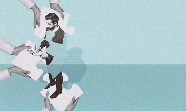 Puzzle pieces to represent human centered design
