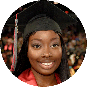 Jamesha Whitlock graduation photo