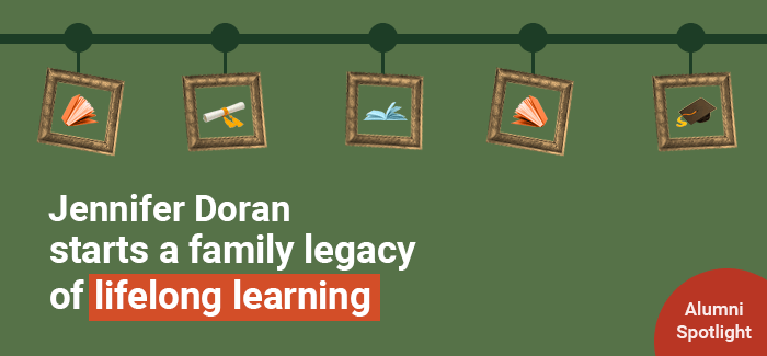 UOPX alumni Jennifer Doran starts a family legacy of lifelong learning
