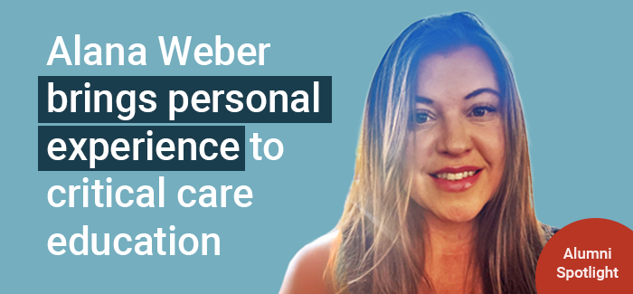 UOPX alumni Alana Weber brings personal experience to critical care education