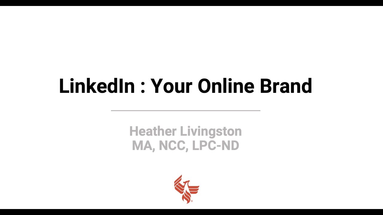 Watch on YouTube - LinkedIn Your Online Brand