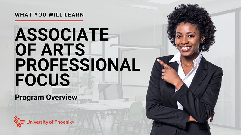 Watch Associate of Arts Professional Focus program overview