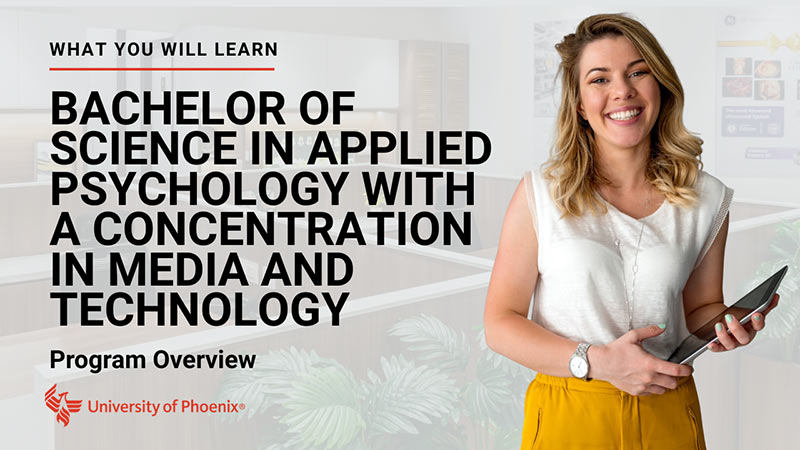 Watch Bachelor of Science in Applied Psychology with a concentration in Media and Technology program overview