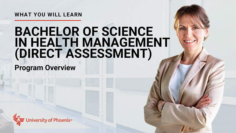 Watch Bachelor of Science in Health Management (Direct Assessment) program overview
