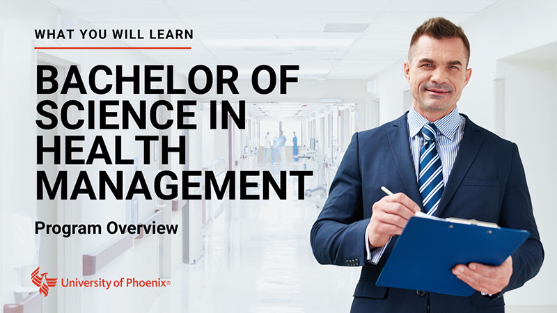 Watch Bachelor of Science in Health Management program overview