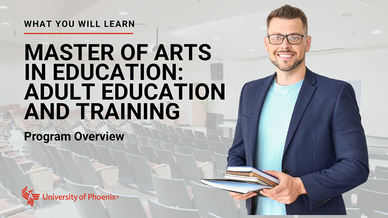 Watch Master of Arts in Education Adult Education and Training program overview