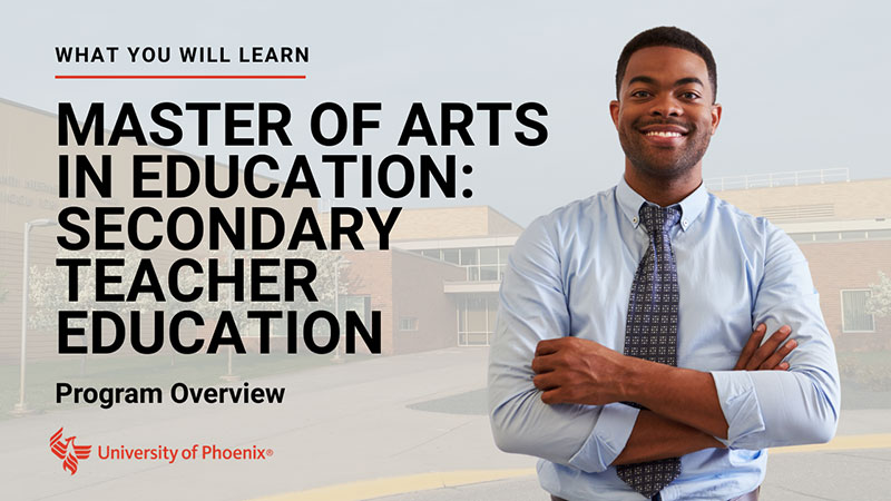 Watch Master of Arts in Education - Secondary Teacher Education program overview