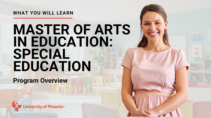 Watch Master of Arts in Education Special Education program overview