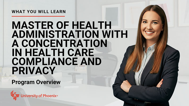 Watch Master of Health Administration with concentration in Health Care Compliance and Privacy program overview