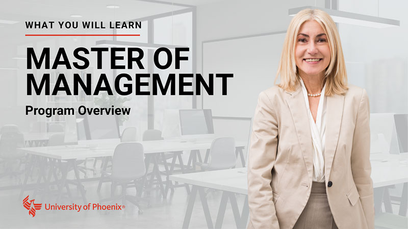 Watch Master of Management program overview