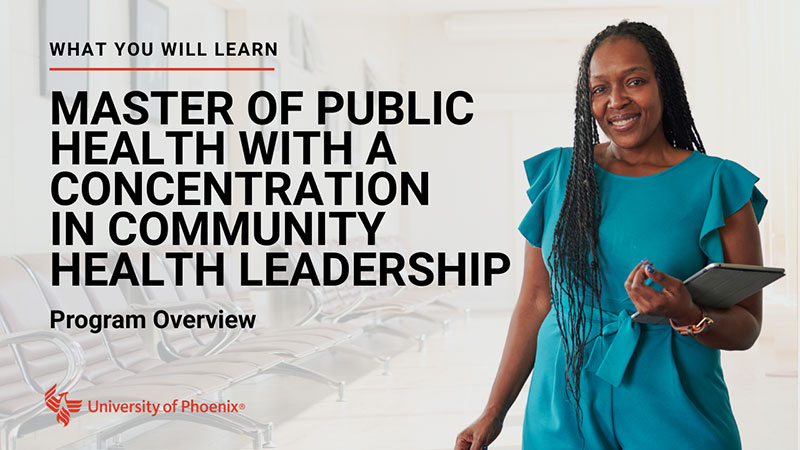 Watch Master of Public Health with Community Health Leadership Concentration program overview