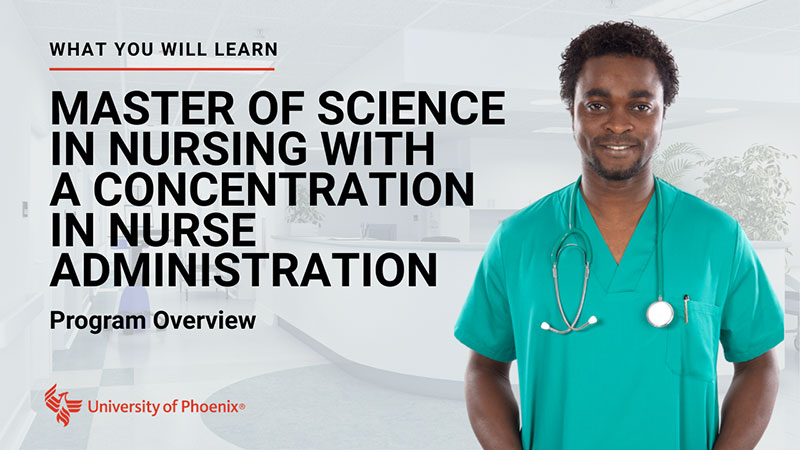 Watch MSN in Nurse Administration program overview