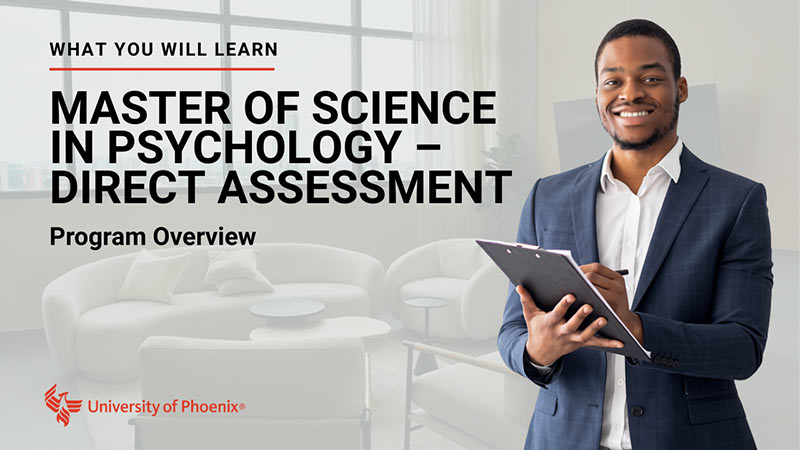 Watch Master of Science in Psychology – Direct Assessment (MSP-DA) program overview