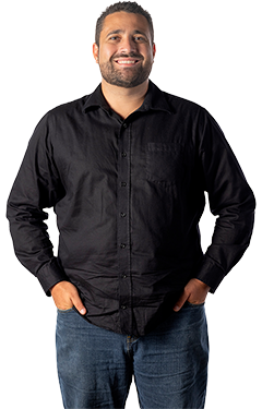 Smiling man in a polo shirt