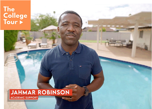 watch a video about academic support featuring alumni Jahmar Robinson