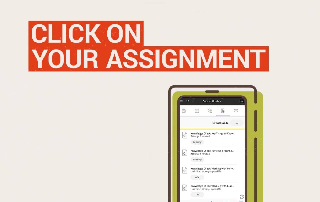 Click on your assignment