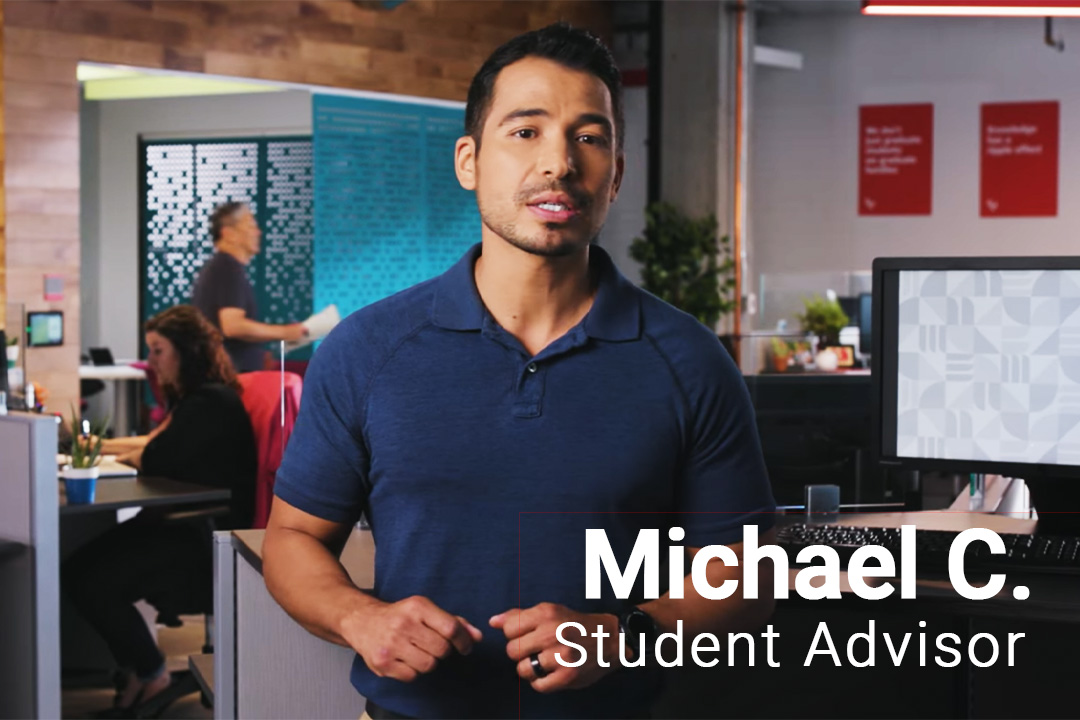 Student advisor, Michael C. talks about our tuition guarantee.