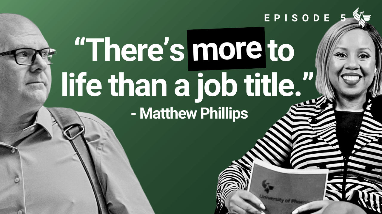Play video of episode five of the Degrees of Success podcast featuring Matthew Phillips