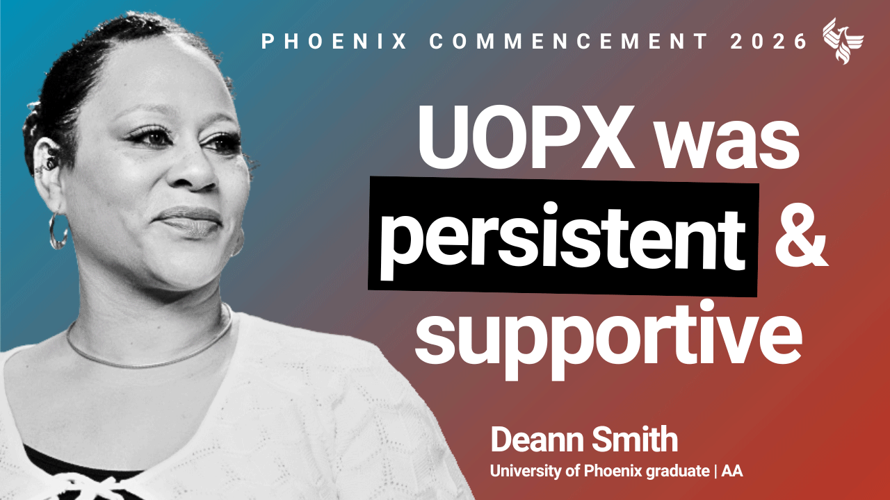 Watch University of Phoenix Commencement 2026 with Deann Smith