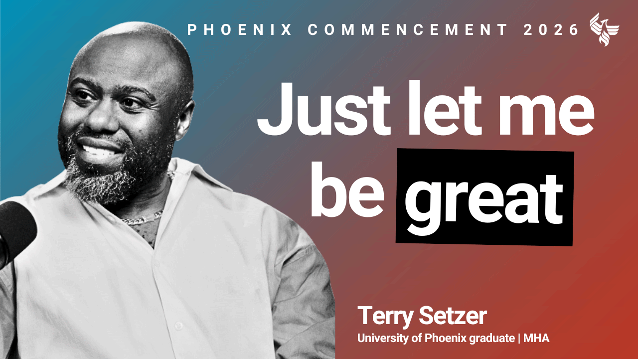 Watch University of Phoenix Commencement 2026 with Terry Setzer
