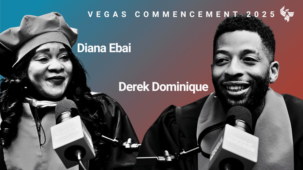 Play video of day 1 of University of Phoenix Commencement Ceremonies Las Vegas 2025