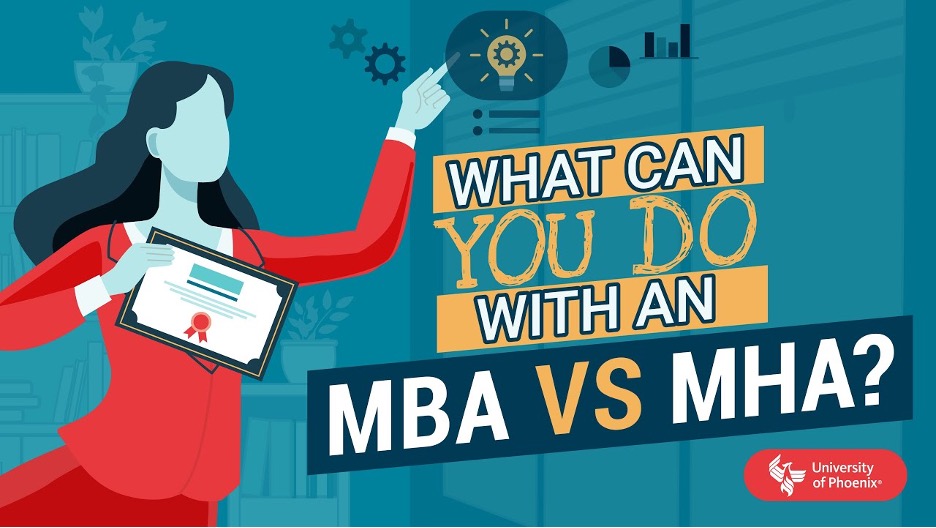 YouTube video What Can You Do With An MBA vs. MHA?