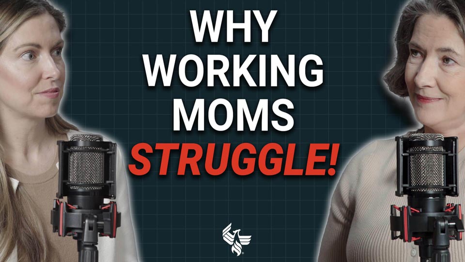 Open and play video on why working moms struggle.