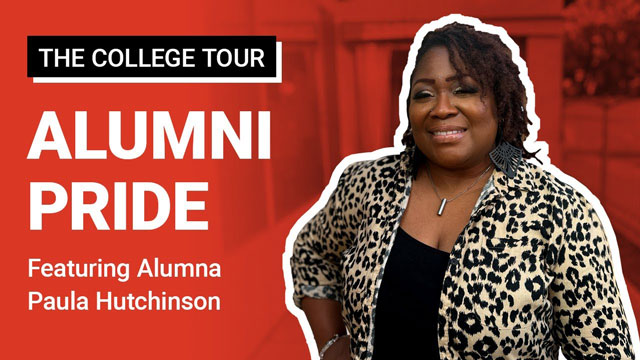 Open and play Paula Hutchinson's The College Tour video.