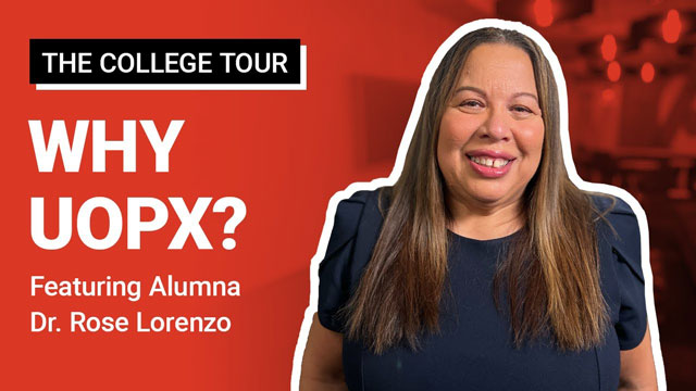 Open and play Dr. Rose Lorenzo's The College Tour video.