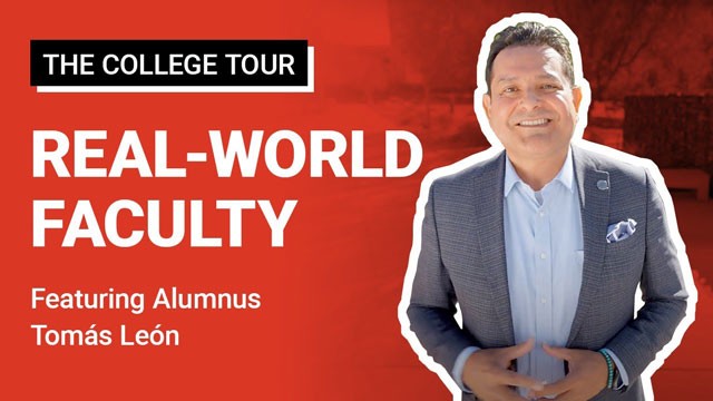 Open and play Tomas Leons's The College Tour video.