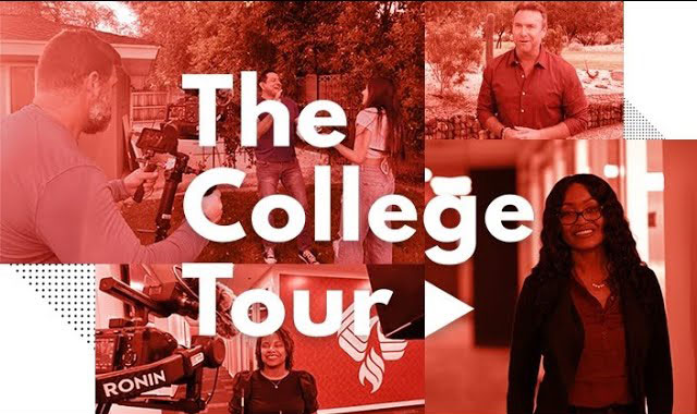 Open and play The College Tour trailer video.