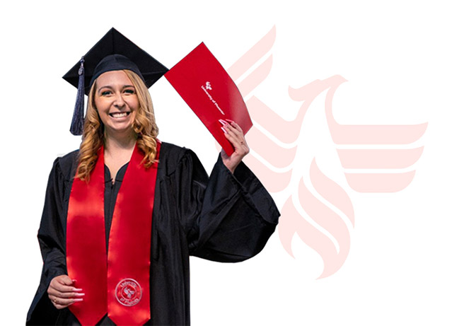 Proud University of Phoenix graduate