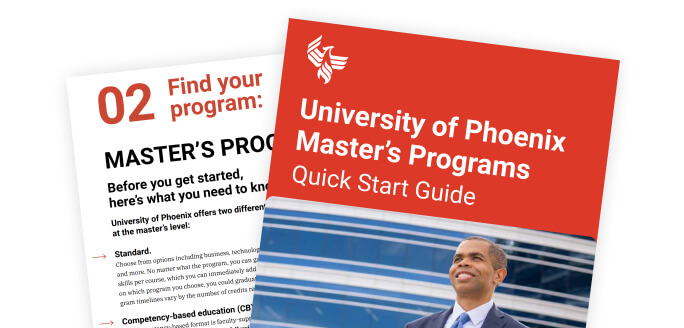 A smiling University of Phoenix graduate faces his future confidently.