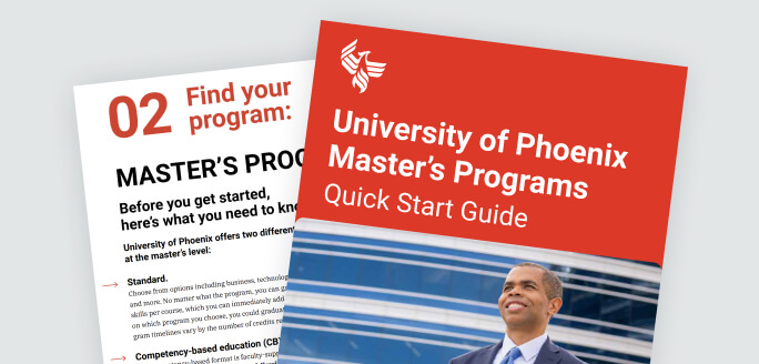 A smiling University of Phoenix graduate faces his future confidently.