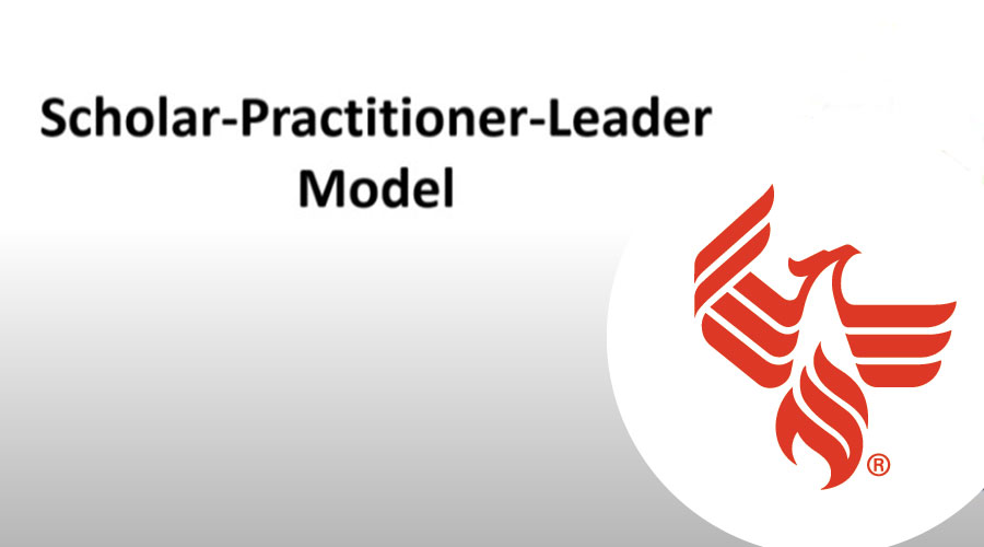 Scholar Practitioner Leader Model, University of Phoenix Logo