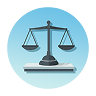 drawing of a judge's scale