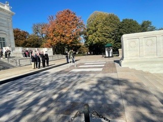wreath-laying presentation at Tomb of the Unknown Soldier