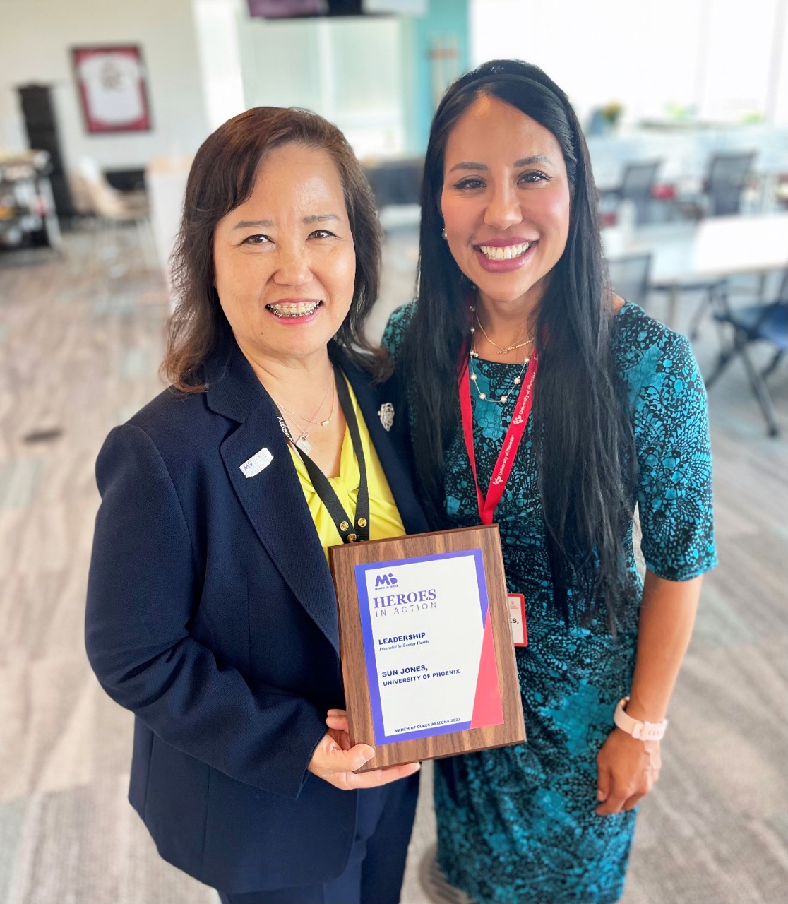 Dr. Sun Jones with Dr. Raelene Brooks, Dean, College of Nursing