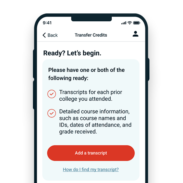 Mobile screen shot of Ready? Let's begin. 